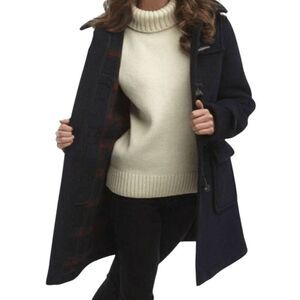 KENNETH COLE Womens Black Wool Overcoat Size 4